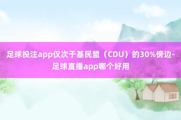 足球投注app仅次于基民盟（CDU）的30%傍边-足球直播app哪个好用